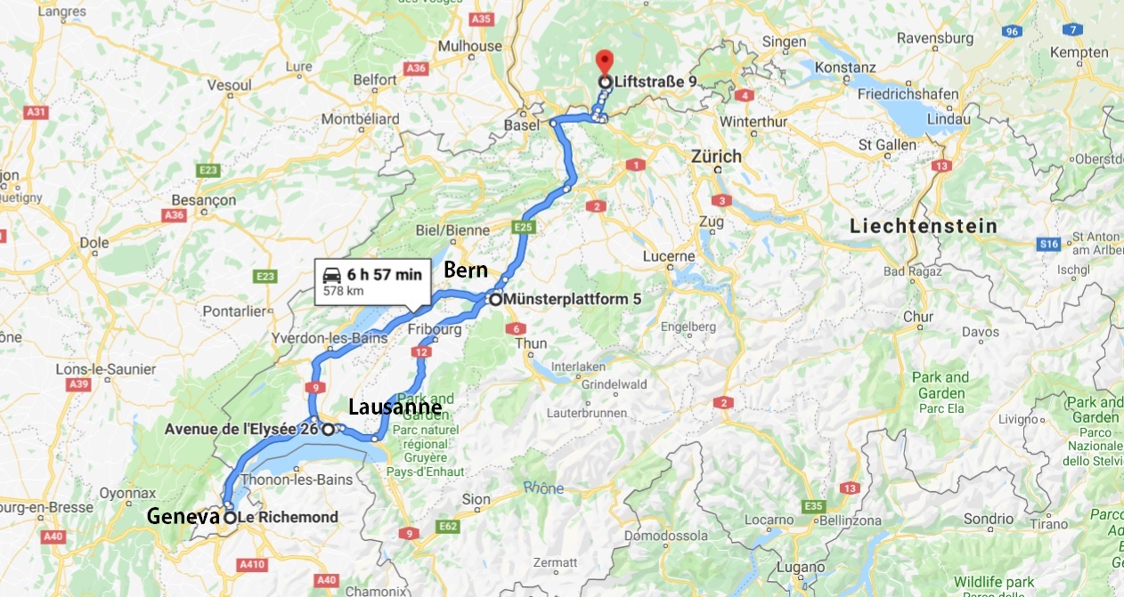 Trip: Geneva - Lausanne - Bern